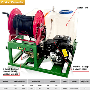 Idropulitrice a Benzina Professionale Kuhong Personalizzata 3600psi con Serbatoio d'Acqua - Product Image 2