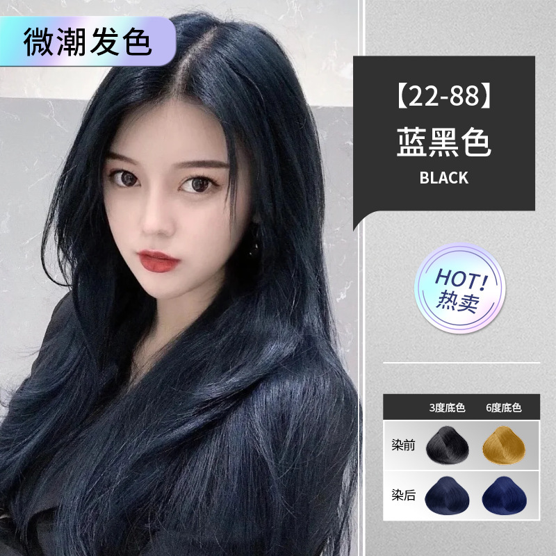Blue-black (covers white hair)