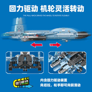 JIESTAR 58122 707 ชิ้น ชุดเครื่องบินแบบดึงกลับ Su-35 <span class=keywords><strong>เครื่องบิน</strong></span><span class=keywords><strong>รบ</strong></span> บล็อกตัวต่อแบบเทคนิค ของเล่นเสริมพัฒนาการ ของขวัญเทศกาล - Product Image 4