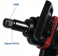 Llave de Impacto Neumática de 1 Pulgada 7998 OBBL, Doble Martillo, 2500N.m, de Alta Resistencia, para Reparación de Camiones, Autobuses, Maquinaria de Minería, Perno M45