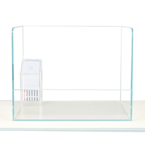 Pecera de Vidrio Ultra Blanco con Esquinas Redondeadas, Tanque Anfibio para Paludario, Acuario de Vidrio Transparente para Plantas Acuáticas - Product Image 1