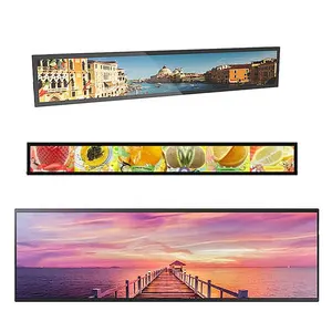 HXXK Digital Signage Advertising Screen with LCD Display Stretched Bar Shelf Edge Supermarket Ultra Wide Strip Video Media Use