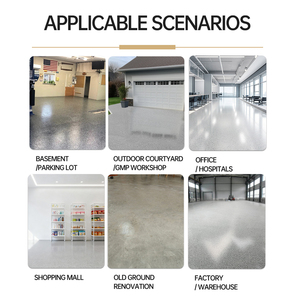 Kit de Revestimiento de Pintura para Pisos de Resina Epoxi Autonivelante a Base de Agua, con Arena de Color, para Piedra, Mármol y Concreto - Product Image 4