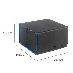Boîte de rangement pour cartes PQ Fashion, plateau à dés, étui 5-en-1 en PU avec fermeture à bouton, compatible avec plus de 840 cartes TCG, CCG, Yugioh sans pochettes - Product Image 6