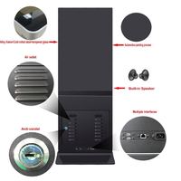 Afficheur numérique sur pied avec écran tactile capacitif HD de 43 pouces, kiosque avec SDK intégré et CMS pour la publicité intérieure et le commerce