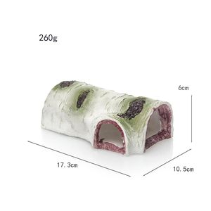 Aanpasbare Reptielen Rotsvissen Aquarium Landschap Hars Simuleren Schors Gaten (L) Aquarium Klimmen Huisdieren Verbergen Grotten Voor Schildpad - Product Image 5