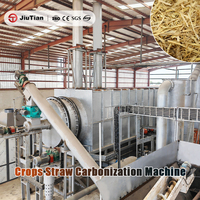 Machine de carbonisation continue des déchets agricoles pour la paille de riz, la paille de blé, la paille de maïs et la paille de coton
