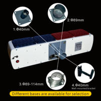 Feux stroboscopiques LED à énergie solaire en matériau PC rouge et bleu avec son d'avertissement clignotant, protection IP65 pour routes urbaines et aéroports