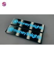 Panneaux publicitaires personnalisés avec logo, boîtes lumineuses publicitaires, signalétique extérieure, enseignes de magasin, lumières circulaires LED, enseignes lumineuses