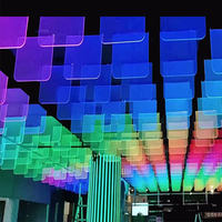 Couvercle de panneau de lumière de guidage LED en forme personnalisée plaque de guidage de lumière LGP en acrylique transparent panneau de couverture de lumière optique feuilles de plastique de taille coupée