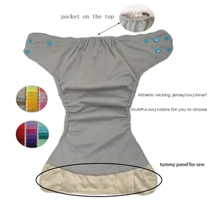 Wholesale Aio Cotton Pocket Insert Cloth Diapers Pants Free Sample Bamboo Baby Reusable Cloth Diapers For Boys And Girls