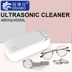 Portatile 450ml Mini UV pulitore automatico ad ultrasuoni per gioielli e occhiali bianco rosa elettrico alimentato per uso domestico - Product Image 3