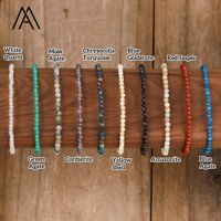 Bracelets en Cristal Naturel Gemme Facettée 3mm Petites Perles Élastiques Bijoux Classiques Cadeaux de Mode Vente en Gros