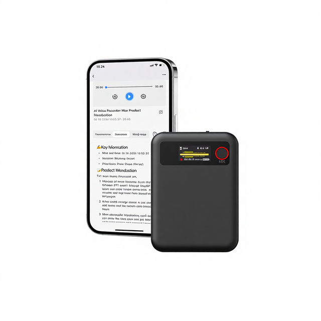 Hot Selling Cross-Border ChatGPT AI Magnetic Smart Voice Recorder with USB 2.0 MP3/WAV Format Noise Reduction Portable Design