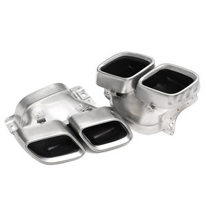 Embouts d'échappement SYPES pour Mercedes Benz Classe E W213 <span class=keywords><strong>E200</strong></span> E300 jusqu'à E63 AMG 304 Embouts de silencieux carrés en acier inoxydable - Product Image 1
