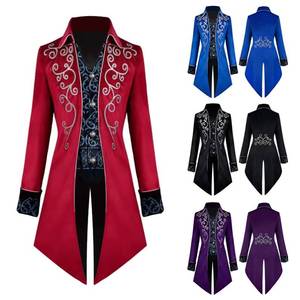 Men's Medieval Tailcoat <b>Jacket</b> <b>Gothic</b> Victorian Frock Coat Uniform Halloween Costume - Product Image 1