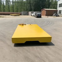 Chariot de transport électrique sur rail de 10 tonnes, alimenté par batterie, pour travaux lourds, manutention de matériaux en atelier
