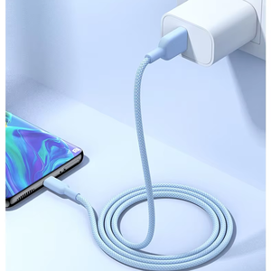 Câble de données tressé Type-C, câble de charge rapide <span class=keywords><strong>Macaron</strong></span> compatible avec Huawei, Honor et Xiaomi. - Product Image 5