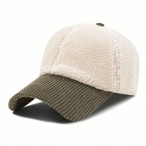 2024 New Korean Version Furry Simple Baseball <b>Cap</b> <b>Women</b> Winter Hat Casual Warm Corduroy Baseball <b>Cap</b> - Product Image 6