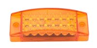 Feu de position latéral rectangulaire robuste 12V-24V pour camion, LED multicolore, clignotant et constant, étanche, lampe d'avertissement pour camion