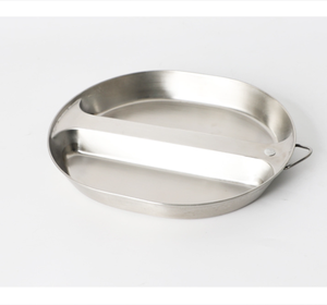 Ensemble de vaisselle ovale en acier inoxydable 304 de type GI pour la chasse aux États-Unis, le camping en plein air, la randonnée, le pique-nique, le barbecue et la plage - Product Image 3