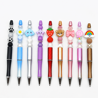 Promosi Kreatif Tambahkan Pulpen Berhias Manik-manik Pulpen Sekolah DIY Pulpen Plastik Berhias Manik-manik Pulpen Promosi DIY Pulpen Berhias Manik-manik