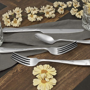 سكاكين وشوك للشواء ecالمنزلي ، أدوات مائدة متينة من الفولاذ المقاوم للصدأ - Product Image 1