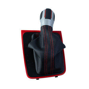 Levier de vitesses automatique Volkswagen Golf 7R, bouton de commande en cuir rouge, panneau décoratif LED, levier de vitesses ergonomique - Product Image 4