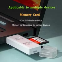 Lector de Tarjetas SD 2 en 1 USB 3.0 2.0, Adaptador de Tarjeta de Memoria TF, Transmisión de Datos de Alta Velocidad de hasta 5 Gbps, Múltiple para PC y Cámara