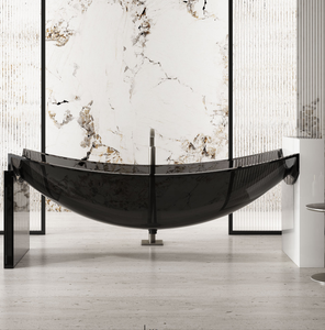Vasche da bagno in resina trasparente e cristallo di lusso italiano vasche da bagno trasparenti in resina solida - Product Image 2