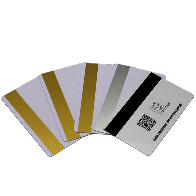 Blank PVC Magnetic Stripe RFID Card with NFC 13.56MHz Waterproof Customized Color