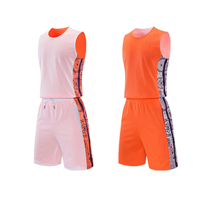 Double Sided Basketball Suit Set for <b>Men</b> Mesh Breathable Quick Dry Sleeveless Loose Fit Professional Training Jerseys - Product Image 5