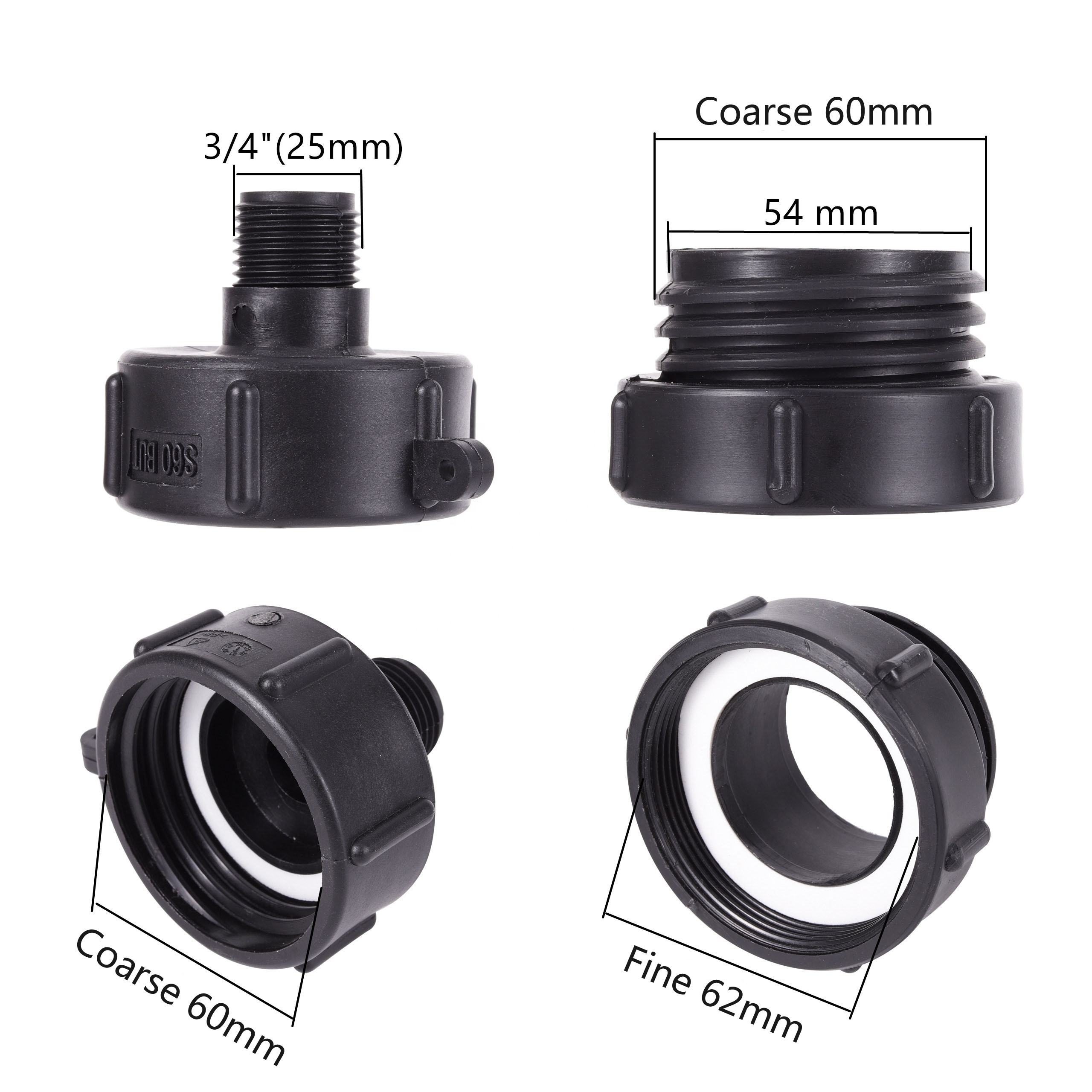 Adaptateur IBC Pour Réservoir IBC - Raccord Rapide De Tuyau - S60X6 - En Plastique - Pour