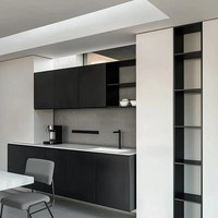 Meuble TV et buffet design en bois massif recyclé, style minimaliste moderne de luxe, pour salon, éco-responsable