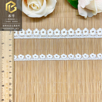 LEIXUSI 1,8 cm Dentelle en polyester brillante à une face, soluble dans l'eau, pour accessoires vestimentaires et ornements en dentelle, vente en gros