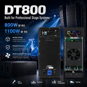 Modulo Amplificatore di Potenza SONO DT800 800W Classe D con DSP per Diffusori Line Array Doppi da 15 Pollici per Touring e Live Sound - Product Image 4