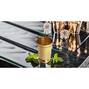 PARIJAT HANDICRAFT Hammered Brass Moscow Mule Mint Julep <b>Cup</b> 10 Ounce Drink <b>Cup</b> - Product Image 3
