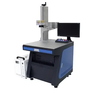 desktop UV JPT 3W 5W 355nm laser marking engraving machine for silicone glass crystal plastic pcb abs