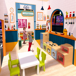 Équipement <span class=keywords><strong>de</strong></span> jeu intérieur commercial pour <span class=keywords><strong>enfants</strong></span> : Maison <span class=keywords><strong>de</strong></span> jeu <span class=keywords><strong>de</strong></span> rôle (Hôpital, Station, <span class=keywords><strong>Salon</strong></span> <span class=keywords><strong>de</strong></span> beauté) pour Centres <span class=keywords><strong>de</strong></span> Divertissement Familial (FEC) - Product Image 3