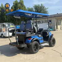 Voiture de golf tout-terrain de qualité supérieure, 4 places, kart électrique, certification CE, batterie au lithium, vitesse de 30 à 50 km/h, pour la plage et le camping