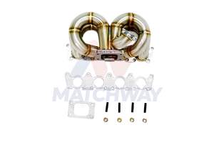 Collecteur d'échappement MATCHWAY Performance 3mm SS304 T3 V-band pour Audi VW A4 1.8L Jetta <span class=keywords><strong>Golf</strong></span> <span class=keywords><strong>GTI</strong></span> FWD 99-04 - Product Image 3