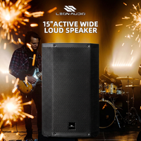 Système de sonorisation actif Leon Audio 15 pouces avec DSP intégré et Bluetooth pour événements en plein air