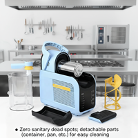 Machine à Slush Domestique 1,8L à Congélation Rapide, 6 Saveurs Préprogrammées (Glace, Cola, Milkshake), Sans Blocage