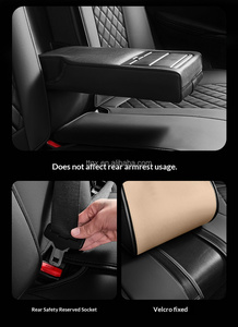 Fundas Delicadas para <span class=keywords><strong>Asientos</strong></span> de Coche <span class=keywords><strong>Kia</strong></span> Sportage K5 Seltos <span class=keywords><strong>Rio</strong></span>, Protección Completa, Accesorio Interior Práctico para Vehículos de 5 Plazas - Product Image 6