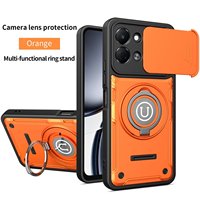 Coque de téléphone antichoc en gel de silicone de type fenêtre deux-en-un pour TECNO SPARK GO 3/20 avec design épuré et fonctionnalités pratiques