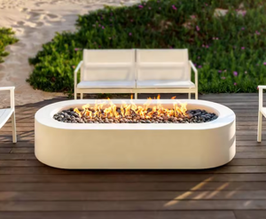 <span class=keywords><strong>Barbecue</strong></span> chauffant automatique, table de foyer extérieure en béton, cheminée rectangulaire portable pour patio - Product Image 3