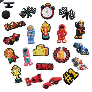 จี้รองเท้ารูปรถแข่ง PVC นุ่ม สำหรับผู้ชาย ผู้หญิง ผู้ใหญ่ DIY ตก<span class=keywords><strong>แต่ง</strong></span>รองเท้า CHAMPIONS - Product Image 2