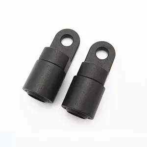 Factory Wholesale Kayak Accessories Black 1/4" Bungee Elastic Terminal Ends Plastic Hook 6mm Shock Cord Terminal End for Sale