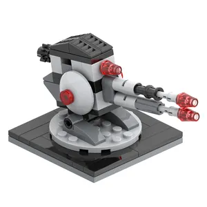 太空战争炮塔MOC MOOXI MOC2052武器玩具系列DIY儿童男孩女孩玩具积木砖