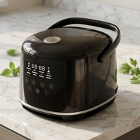 GB-MC5019 Cuiseur à riz numérique 12 fonctions, en plastique, 3L/5L, 500W/650W, avec cuve intérieure en alliage d'aluminium, cuiseur vapeur en acier inoxydable, cuillère et tasse